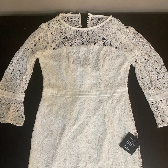 Lulus White Lace Dress - Picture 3 of 4